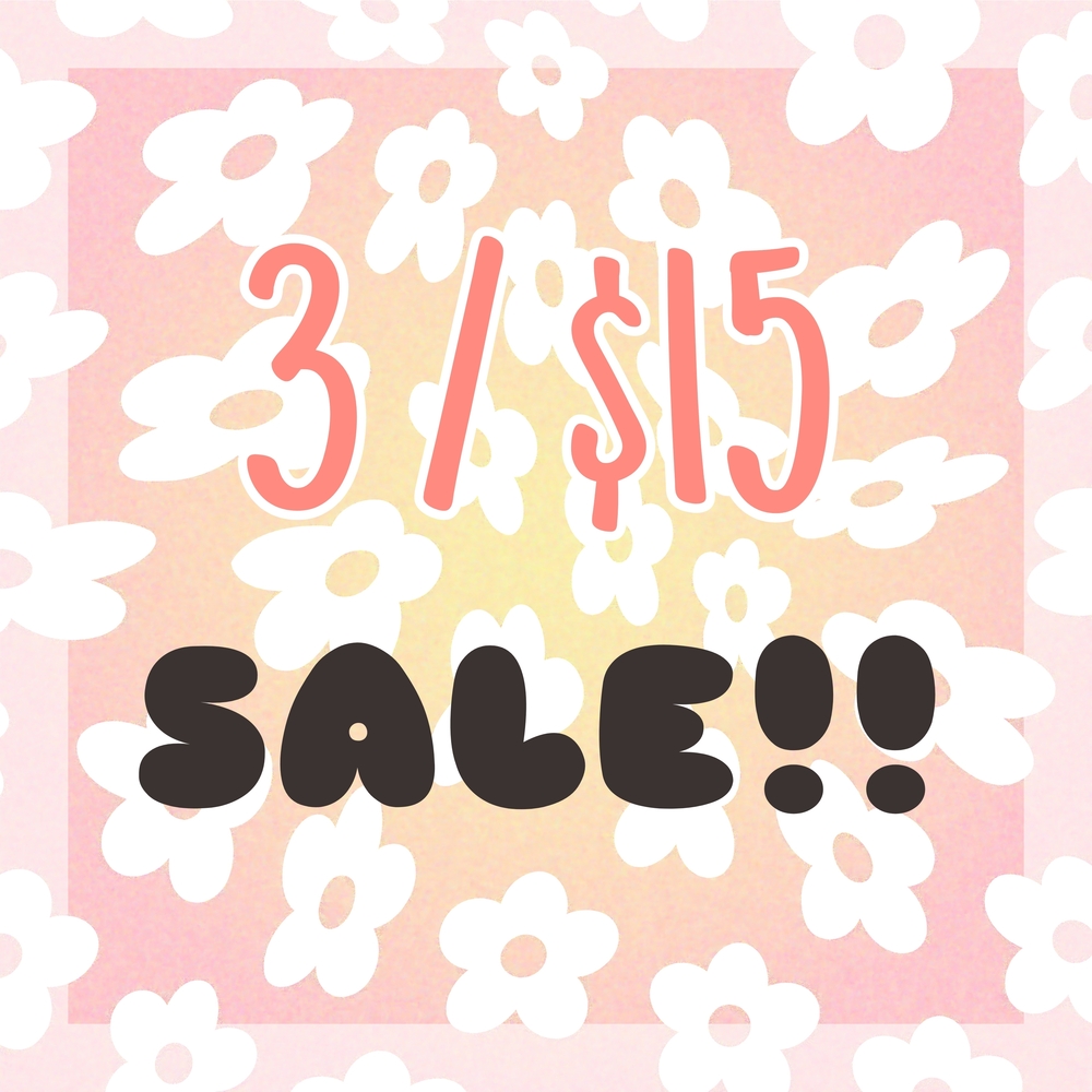 ☆ 3/$15 ☆ Items Added!